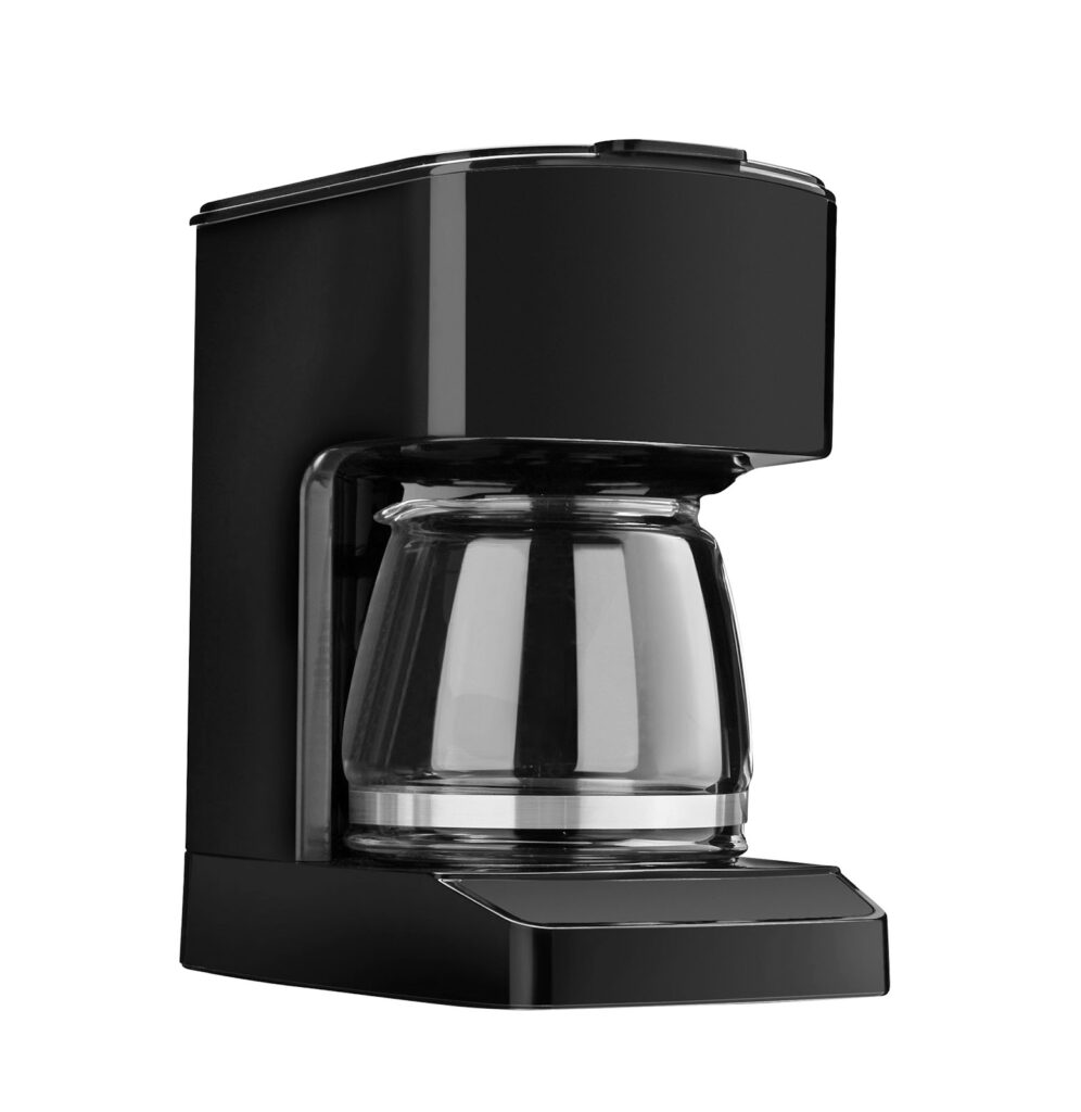 isolated coffe maker on a white background